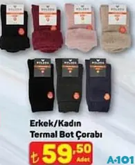 ERKEK/KADIN TERMAL BOT ÇORABI fiyat ve kampanya bilgisi
